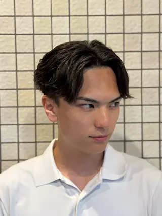 パーマ メンズ leo/ロング／ レイヤーカット⛈️のヘアスタイル