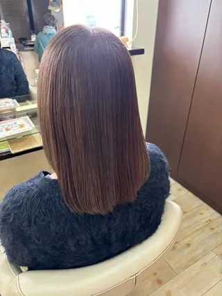 ミディアム ルプラボウ／艶カラー ／髪質改善／アサミのヘアスタイル