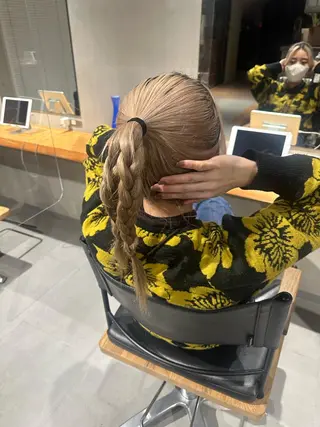 ロング カラー ヘアアレンジ Nikiita リコのヘアスタイル