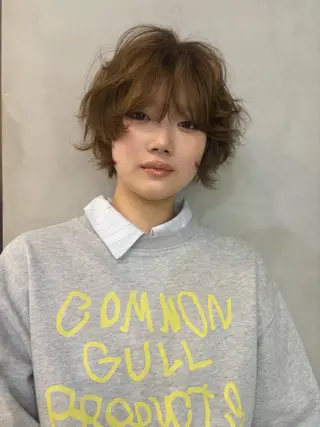 ショート カラー ヘアアレンジ ニュアンスカラー🧶 nanacoのヘアスタイル