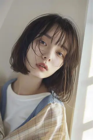 ミディアム カラー 圧倒的似合わせ ケアカラーYUTOのヘアスタイル