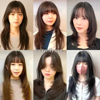 セミロング カラー SALOWIN 新宿三丁目EAST所属・韓国レイヤー🇰🇷 layercut✂️のヘアスタイル