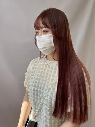 ロング 富永 美玖のヘアスタイル