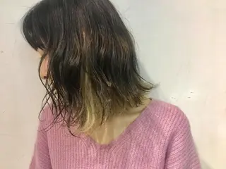 ショート ミディアム カラー 西本 夏美のヘアスタイル