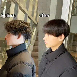 メンズ ブリーチ/カラー/ メンズカット/僚汰のヘアスタイル