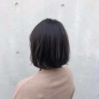 ショート カラー 酸性縮毛矯正🧴韓国 レイヤー/髪質改善のヘアスタイル