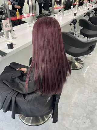 カラー 🤍韓国寒色カラー 🤍MADOKAのヘアスタイル