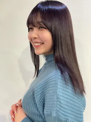 ロング カラー silo所属・silo MOKA 顔周りカット🦦のヘアスタイル