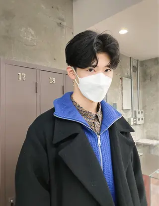 パーマ メンズ 森田遥奈/透明感カラ ー/似合わせカットのヘアスタイル