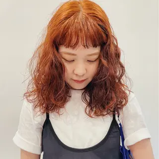 セミロング パーマ ニュアンスヘア chinariのヘアスタイル