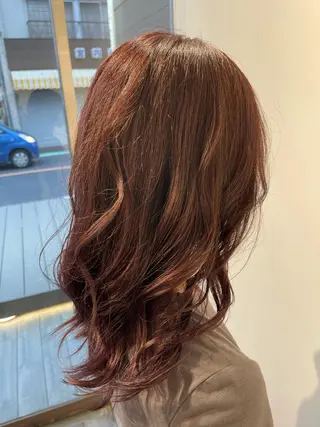 ロング ハイトーン ／ レイヤー/吉田陸斗のヘアスタイル