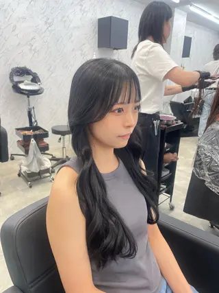 ロング カラー hair salon dot. mooda 韓国風サロン 町田店所属・韓国風ヘア🎀🩶 /♡𝓝𝓸𝓪♡のヘアスタイル