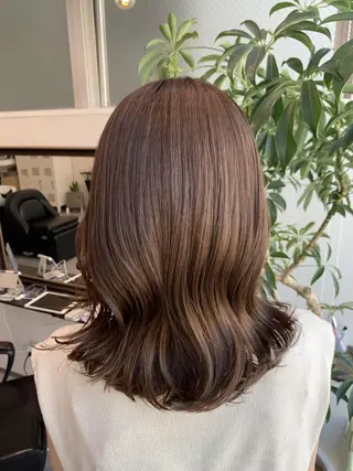セミロング トリートメントモデル カラーモデル✨祐里佳のヘアスタイル