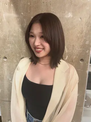 セミロング person♡kii マオのヘアスタイル