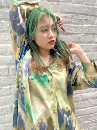 ロング カラー Masena所属・💎韓国風レイヤー /ボブ💎Namiのヘアスタイル