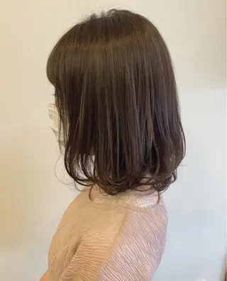ミディアム カラー 大人女性🌼ママ 美容師🌼加藤友理のヘアスタイル