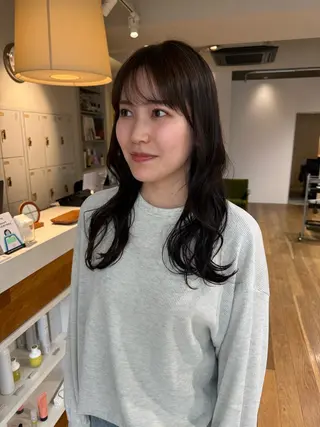 セミロング 松本 夏海のヘアスタイル