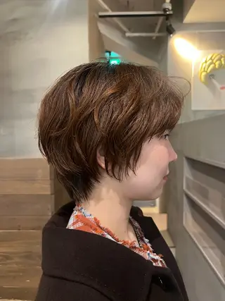 ショート パーマ anti所属・小川 実夢のヘアスタイル