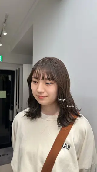 ミディアム カラー Lomalia Rukaのヘアスタイル