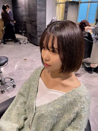 ミディアム モテヘア/グレージュ /ボブ/前原汐🎐のヘアスタイル