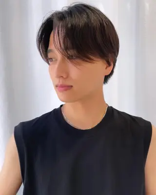 メンズ 透明感ブリーチ/ メンズパーマのヘアスタイル