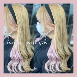 ロング カラー ヘアアレンジ 🦋 SHION 🦋のヘアスタイル