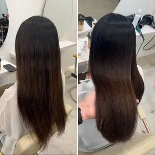 ロング 髪質改善/縮毛矯正 梅田茶屋町/西尾祐作のヘアスタイル