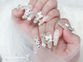 ネイル MoMoA Nail ネイル長さ出し専門店のネイルデザイン