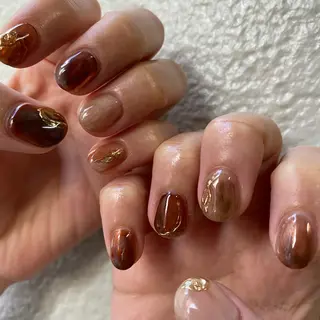 カラー ネイル scre as Etelのネイルデザイン