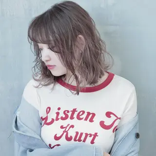 ミディアム カラー 髪質改善カラー ショートボブ専門のヘアスタイル