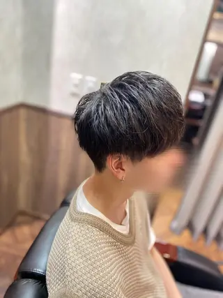 ミディアム メンズ ラヴィニュースタンダードバーバー浜松町店所属・CHIBA RUKIYAのヘアスタイル