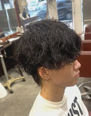 ショート メンズ メンズ特化/パーマ/ ハイライト/りょうまのヘアスタイル