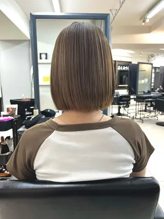 カラー 顔まわり/ボブウルフ 🤍愛唯(めい)のヘアスタイル