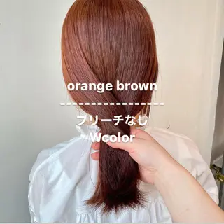 ミディアム 愛結 暖色カラー🎀🩰のヘアスタイル