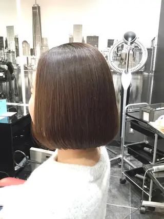 ミディアム カラー Annon プライベートサロンのヘアスタイル