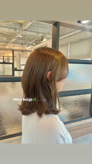 ミディアム ブリーチなしダブル カラー/なぎ🦖ᩚのヘアスタイル