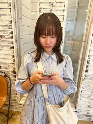 ミディアム カラー 村松滉太/ レイヤーカットのヘアスタイル