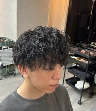 パーマ メンズ メンズ特化/マッシュ 小原  啓裕のヘアスタイル