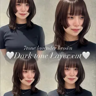 セミロング AI TOKYO　S所属・mizuki 【韓国レイヤー】のヘアスタイル