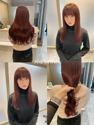 ロング カラー パーマ ヘアアレンジ 女性スタイリスト専門サロン Zina 天神所属・NANA／trend style🕊🍑のヘアスタイル