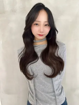 ロング MASHU韓国ヘア/ レイヤー/透明感カラのヘアスタイル