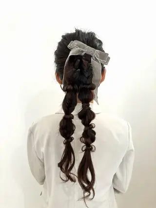 ヘアアレンジ ヘアセット🎀推し活 市川駅近🩵MIHOのヘアスタイル