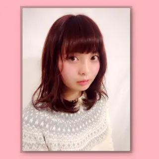 カラー 韓国ヘア得意❤︎森澤 悠佳のヘアスタイル