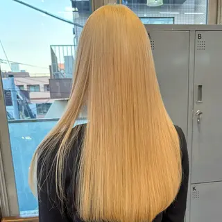 ロング カラー ヘアアレンジ ブリーチカラー特化 🥣/渡邉日向のヘアスタイル