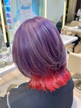 セミロング カラー kureha𓈒𓋜 ANNETTA🐣‪のヘアスタイル