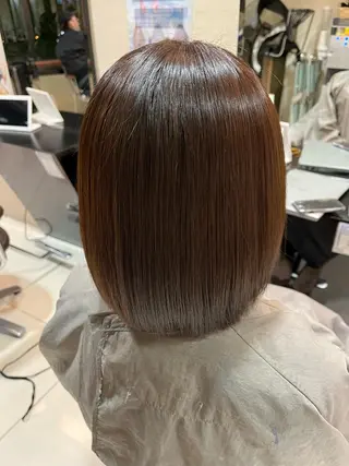 ミディアム 🪽髪質改善ストレー ト🤍美羽🤍のヘアスタイル