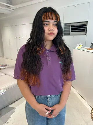 ロング カラー 透明感カラー🫧 nanohaのヘアスタイル