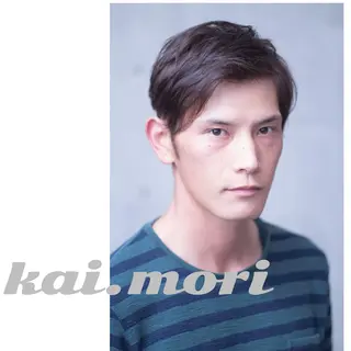 ショート カラー メンズ 森 海のヘアスタイル