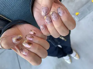 ロング カラー ヘアアレンジ キッズ ネイル マツエク・マツパ 福田 加奈のネイルデザイン