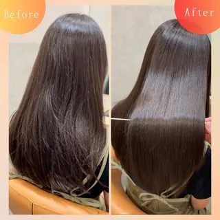 ロング 自然で柔らかい縮毛 矯正✨松尾郁哉のヘアスタイル